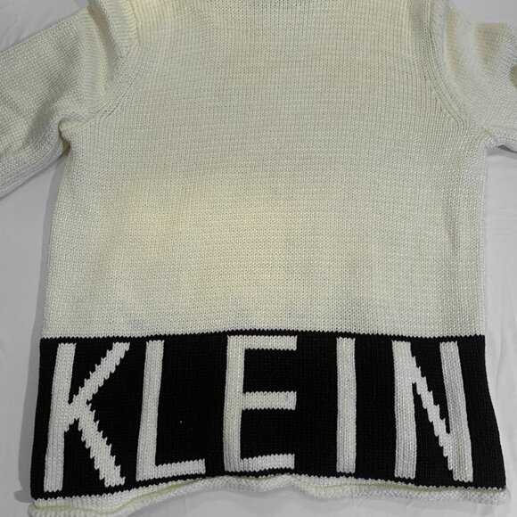 Vintage Knit Sweater Calvin Klein Women's Large Heavy Cotton - Picture 9 of 9